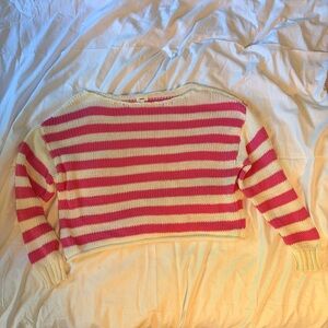 Aerie Oversized Slouchy Striped Sweater